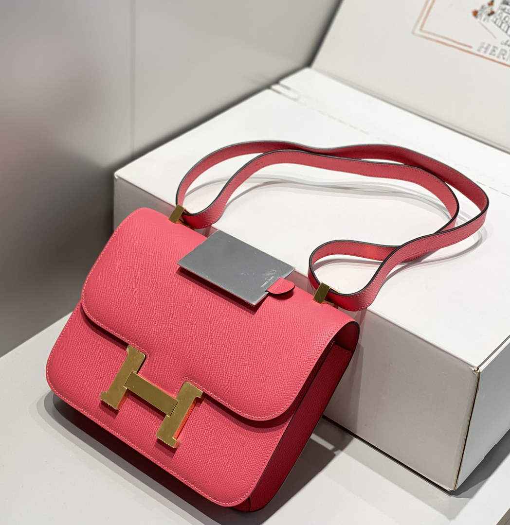 Hermes Constance 23 Box Epsom Leather Pink Gold H082800