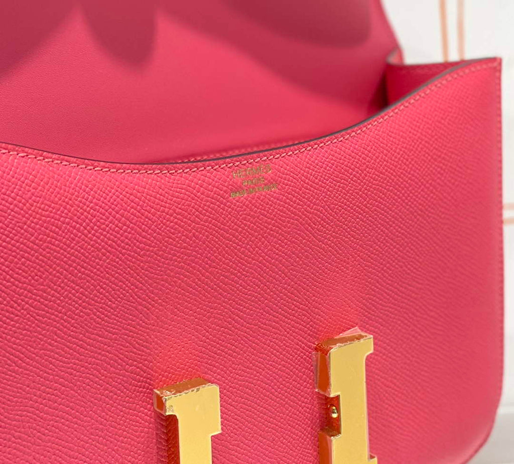 Hermes Constance 23 Box Epsom Leather Pink Gold H082800