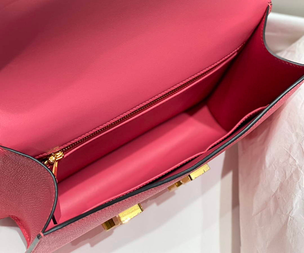 Hermes Constance 23 Box Epsom Leather Pink Gold H082800