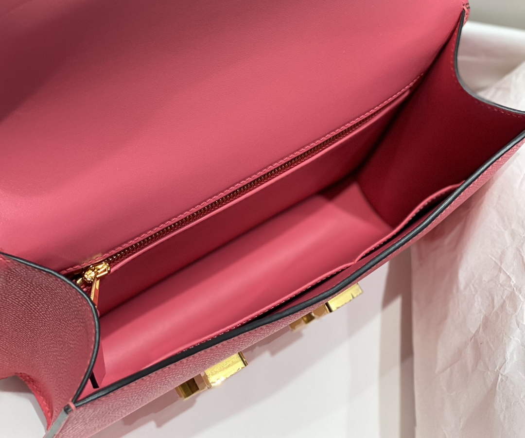 Hermes Constance 23 Box Epsom Leather Pink Gold H082800