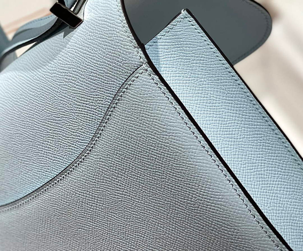 Hermes Constance 23 Box Epsom Leather Light Blue Silver H082812