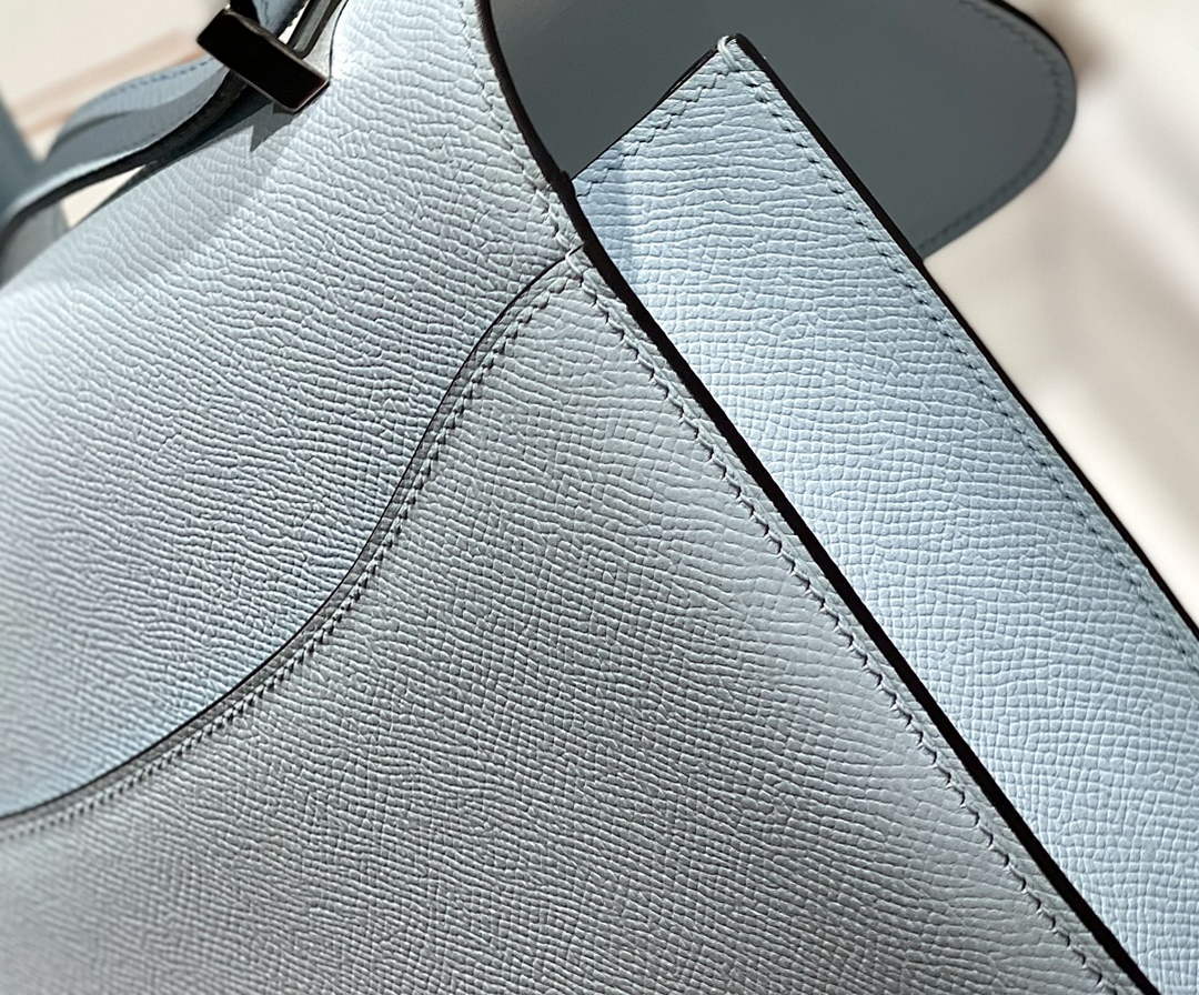 Hermes Constance 23 Box Epsom Leather Light Blue Silver H082812