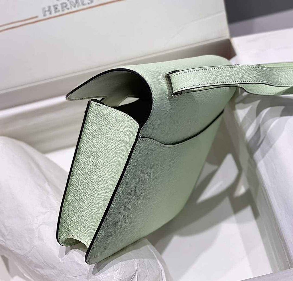 Hermes Constance 23 Box Epsom Leather Light Green Silver H082813