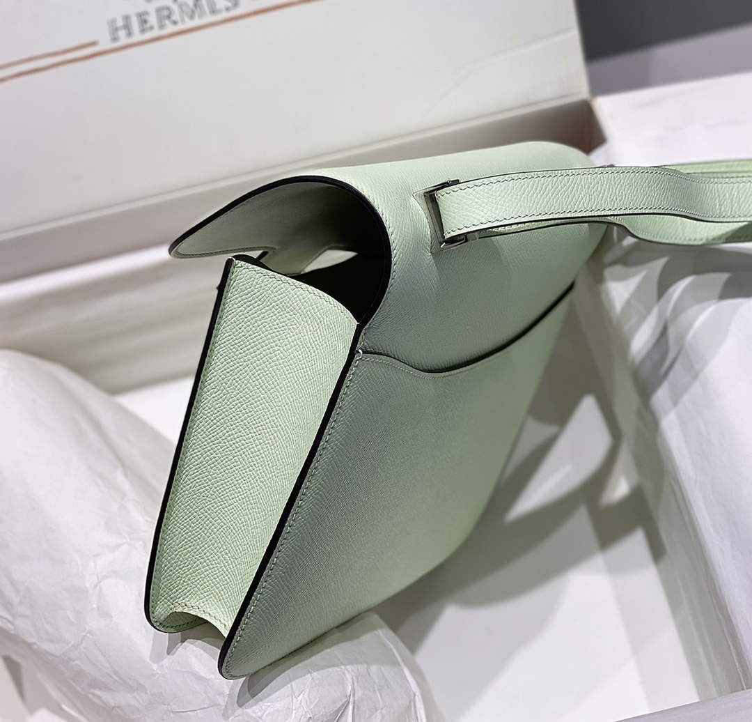 Hermes Constance 23 Box Epsom Leather Light Green Silver H082813