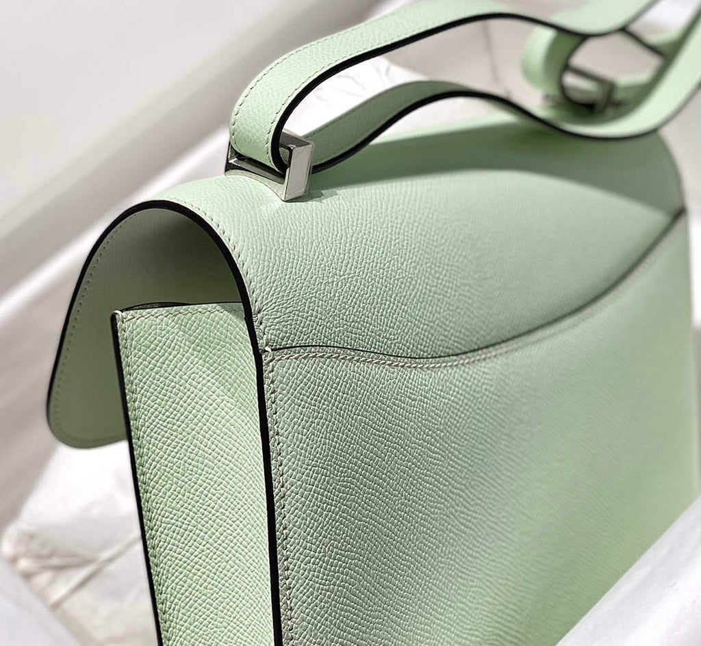 Hermes Constance 23 Box Epsom Leather Light Green Silver H082813