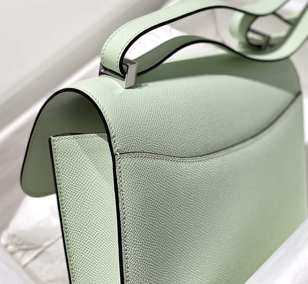 Hermes Constance 23 Box Epsom Leather Light Green Silver H082813
