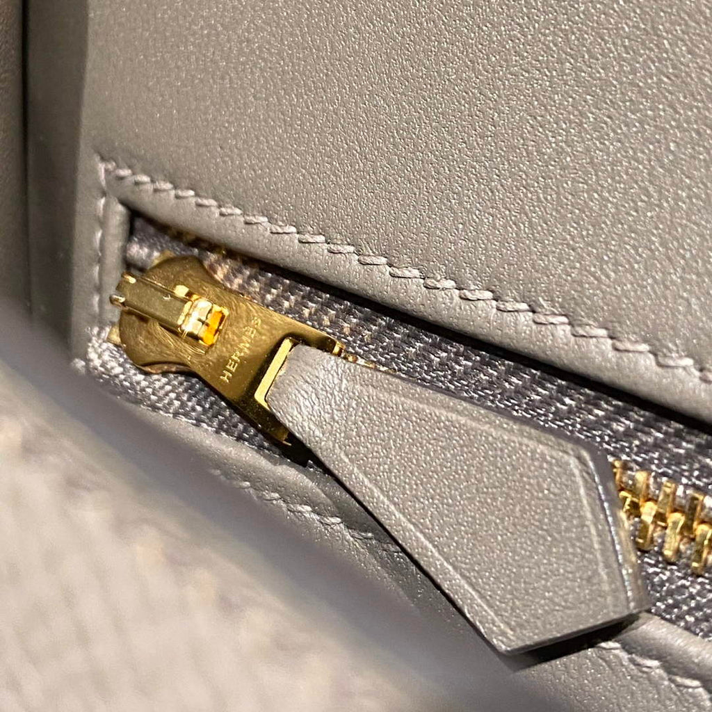 Hermes Constance 23 Box Epsom Leather Dark Gray Gold H082805