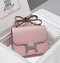 Hermes Constance 23 Box Epsom Leather Light Pink Silver H082804
