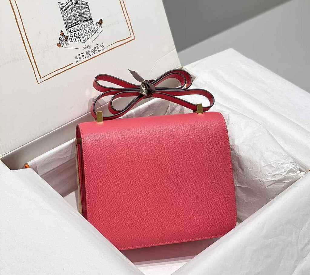 Hermes Constance 23 Box Epsom Leather Pink Gold H082901