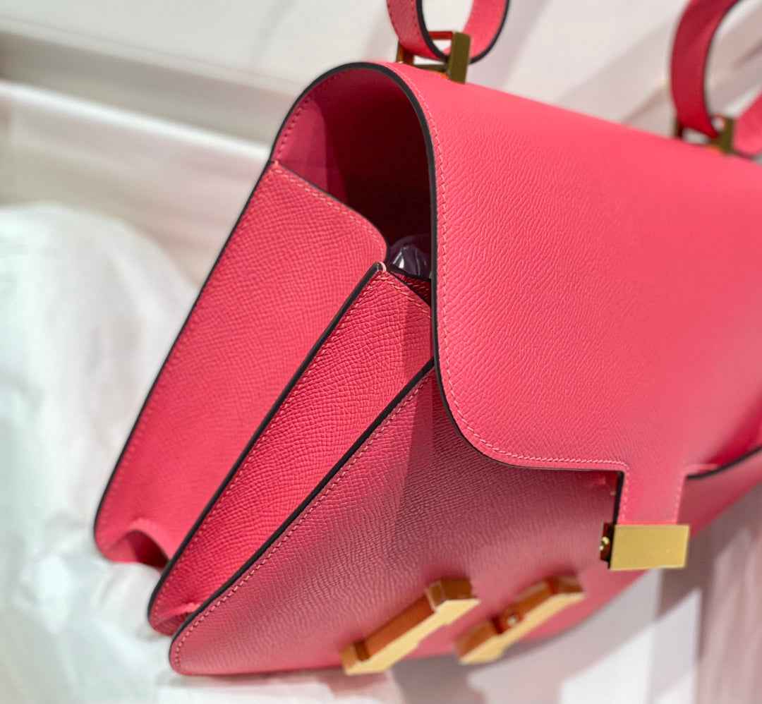 Hermes Constance 23 Box Epsom Leather Pink Gold H082901