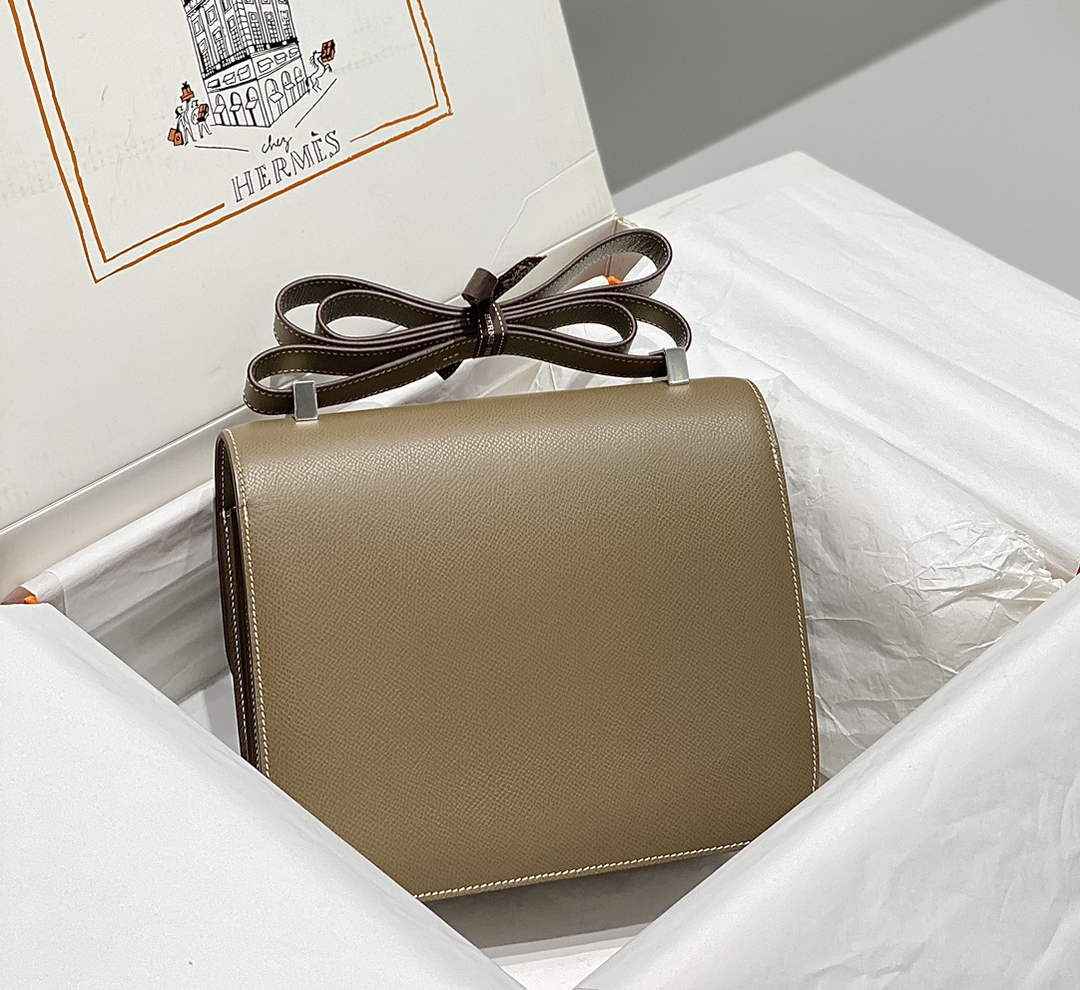Hermes Constance 23 Box Epsom Leather Gray Silver H082911