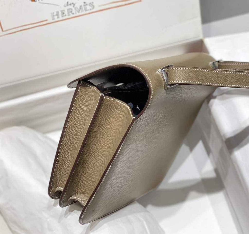 Hermes Constance 23 Box Epsom Leather Gray Silver H082911
