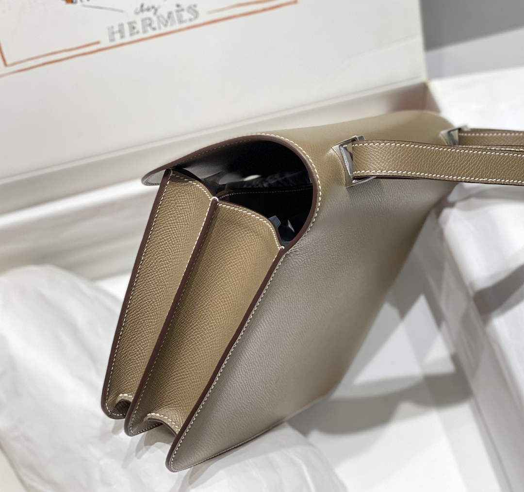Hermes Constance 23 Box Epsom Leather Gray Silver H082911