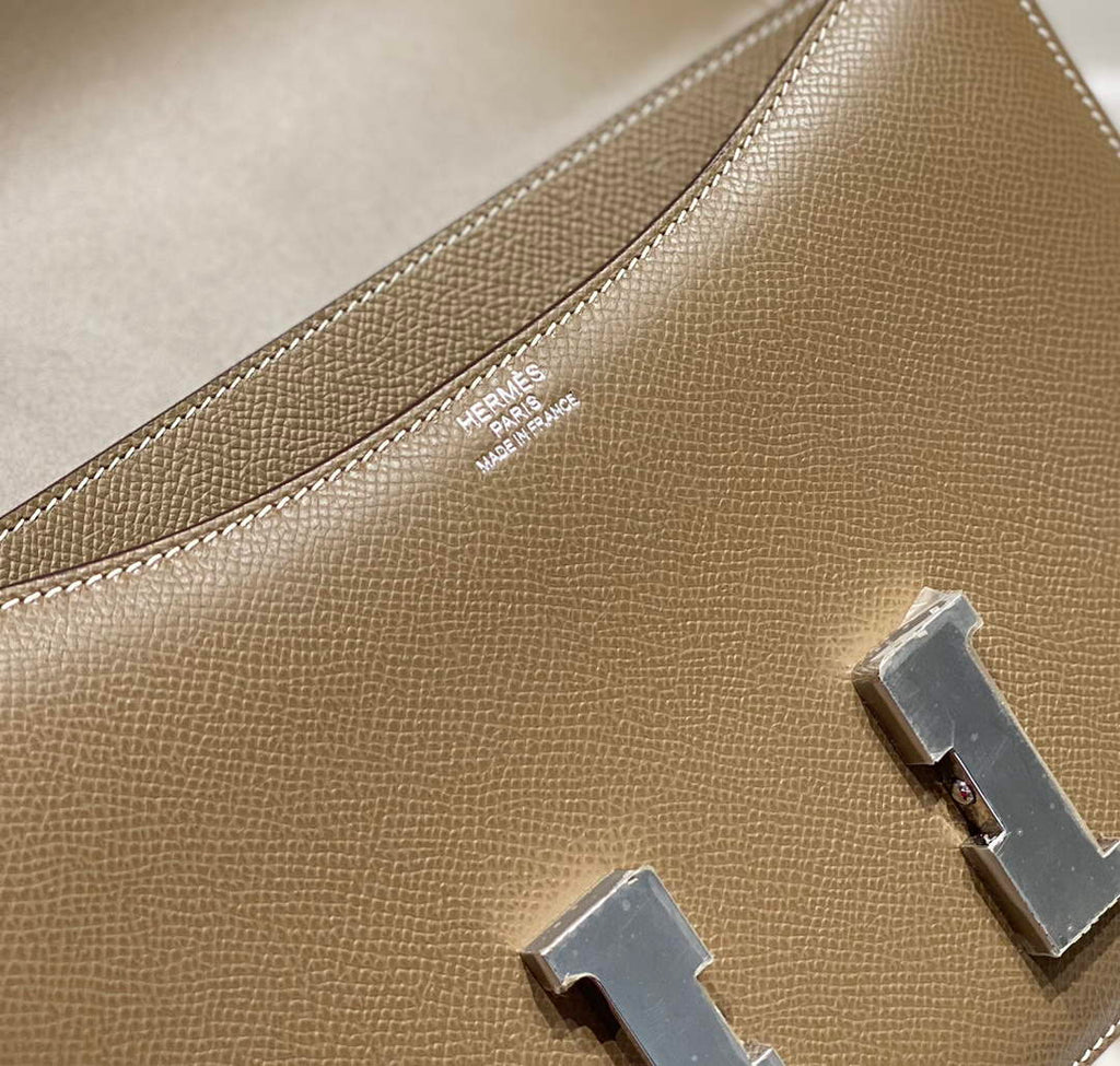 Hermes Constance 23 Box Epsom Leather Gray Silver H082911