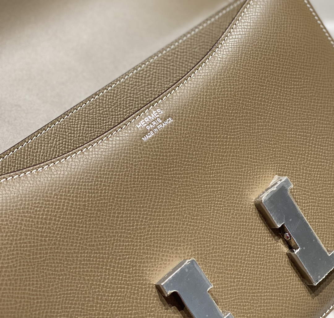 Hermes Constance 23 Box Epsom Leather Gray Silver H082911