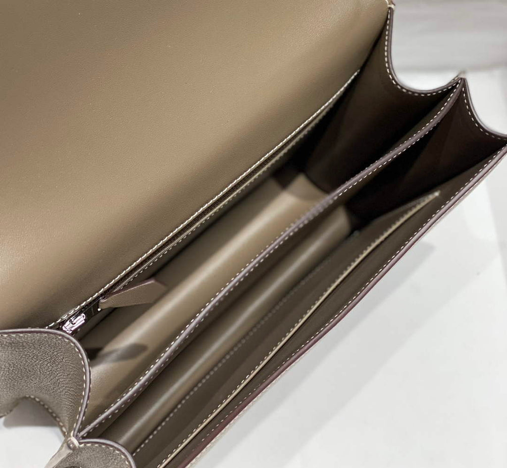 Hermes Constance 23 Box Epsom Leather Gray Silver H082911