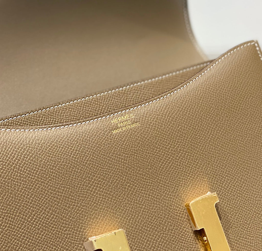 Hermes Constance 23 Box Epsom Leather Gray Gold H082912