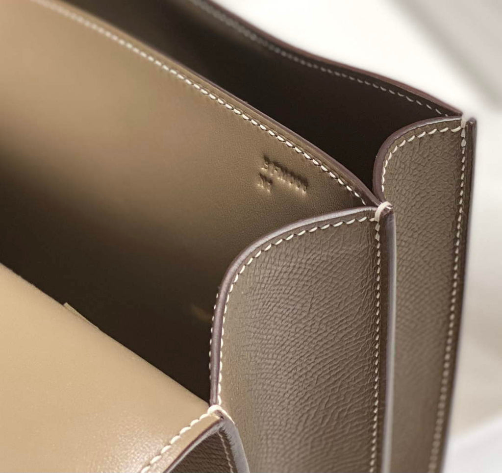 Hermes Constance 23 Box Epsom Leather Gray Gold H082912