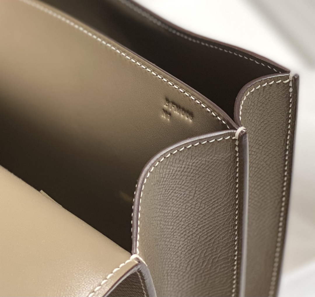 Hermes Constance 23 Box Epsom Leather Gray Gold H082912