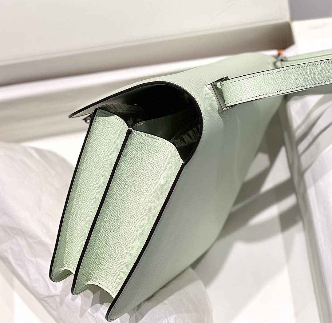 Hermes Constance 23 Box Epsom Leather Light Green Silver H082904