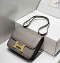 Hermes Constance 23 Box Epsom Leather Dark Gray Gold H082905