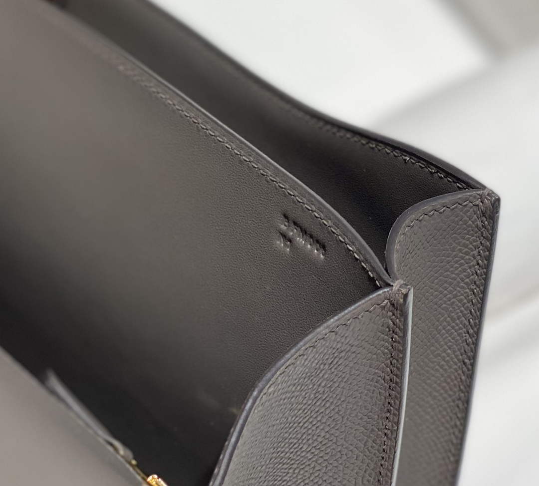 Hermes Constance 23 Box Epsom Leather Dark Gray Gold H082905