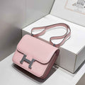 Hermes Constance 23 Box Epsom Leather Light Pink Silver H082906