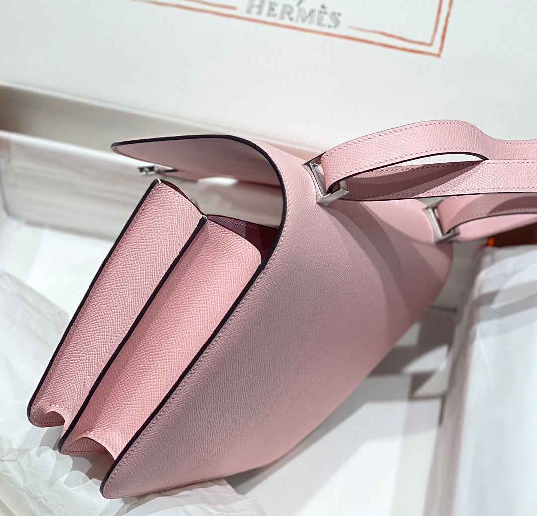 Hermes Constance 23 Box Epsom Leather Light Pink Silver H082906