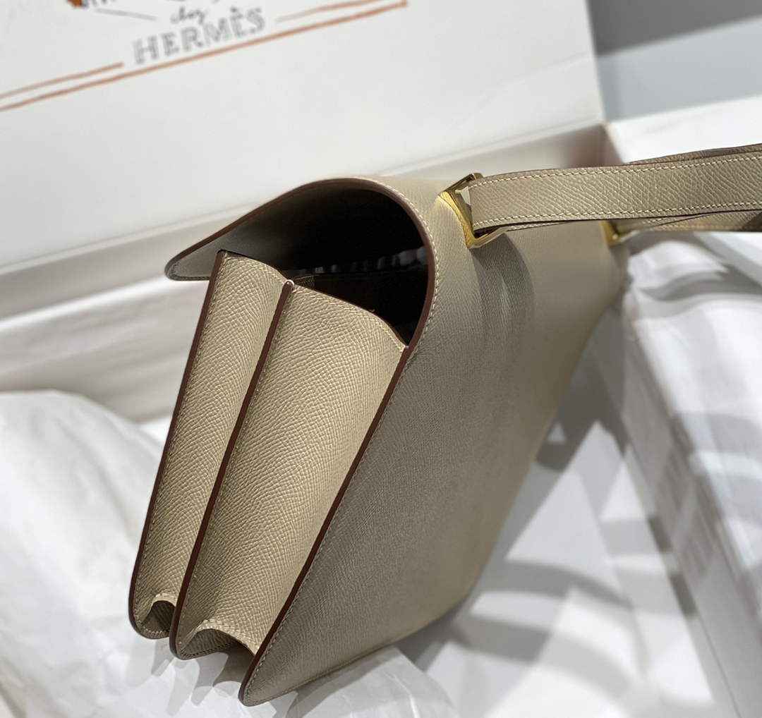 Hermes Constance 23 Box Epsom Leather Light Gray Gold H082907