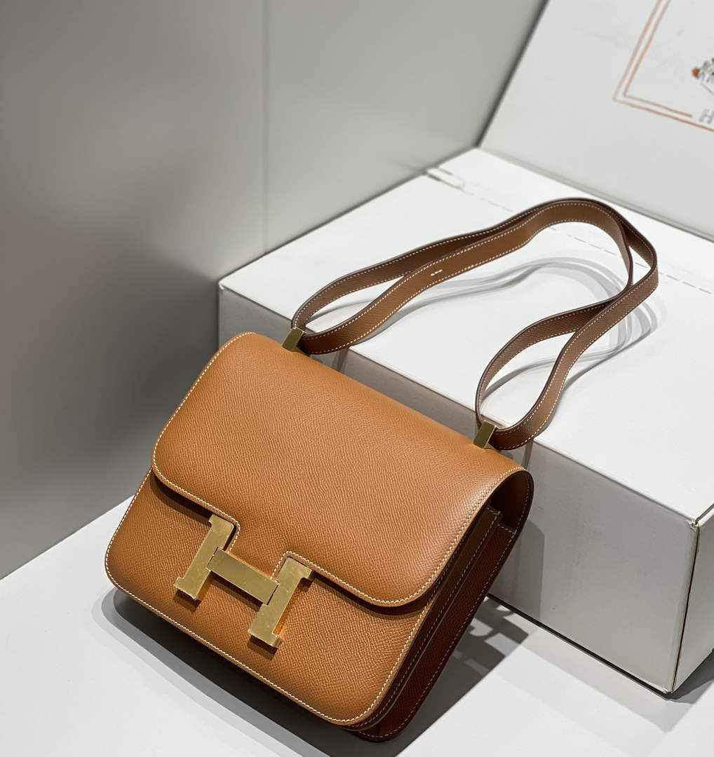 Hermes Constance 23 Box Epsom Leather Brown Gold H082908