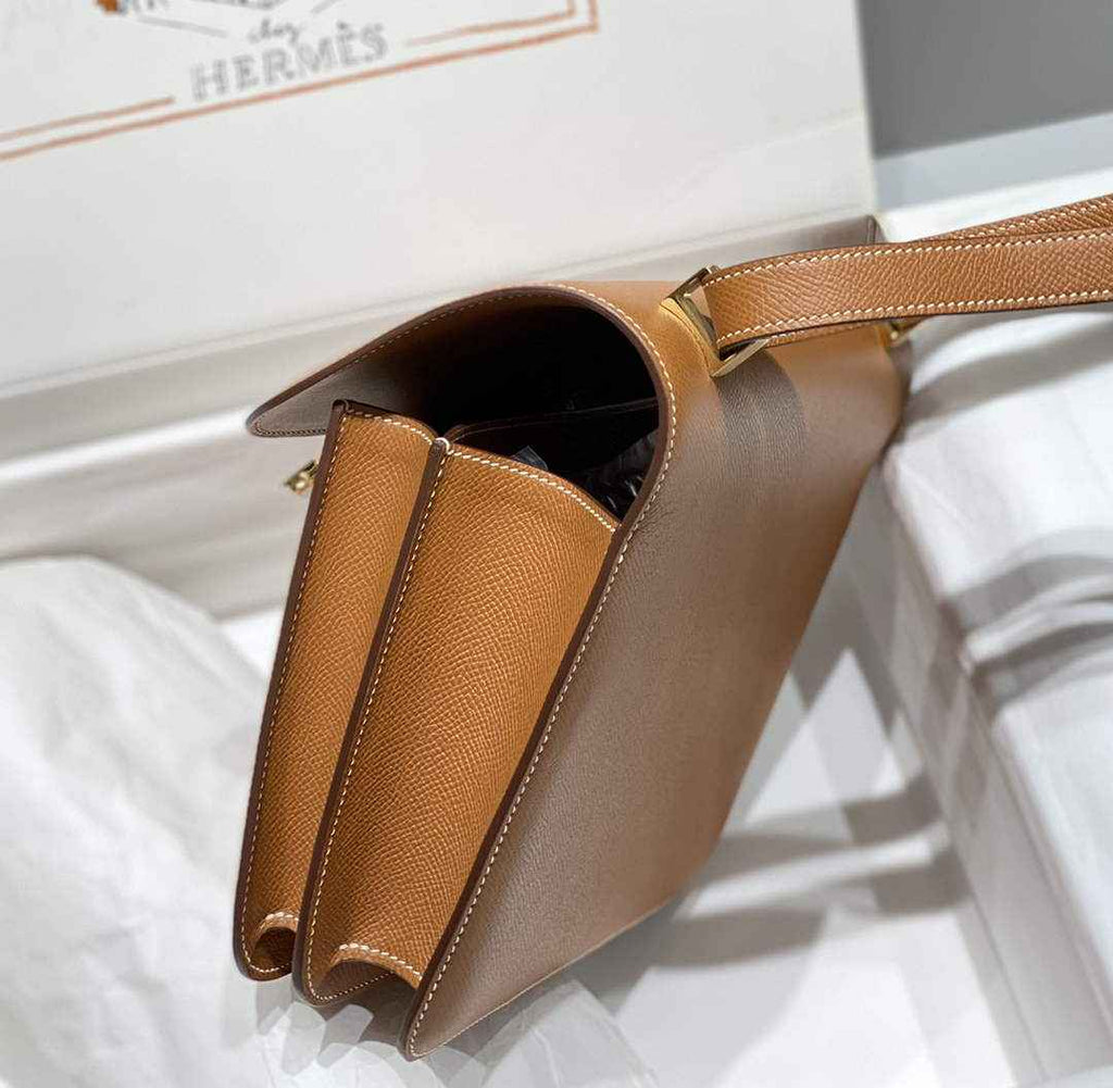 Hermes Constance 23 Box Epsom Leather Brown Gold H082908