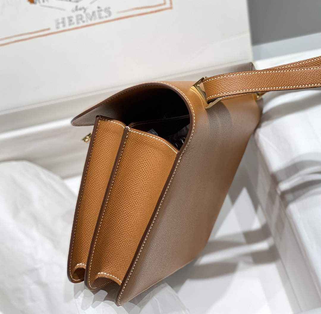 Hermes Constance 23 Box Epsom Leather Brown Gold H082908
