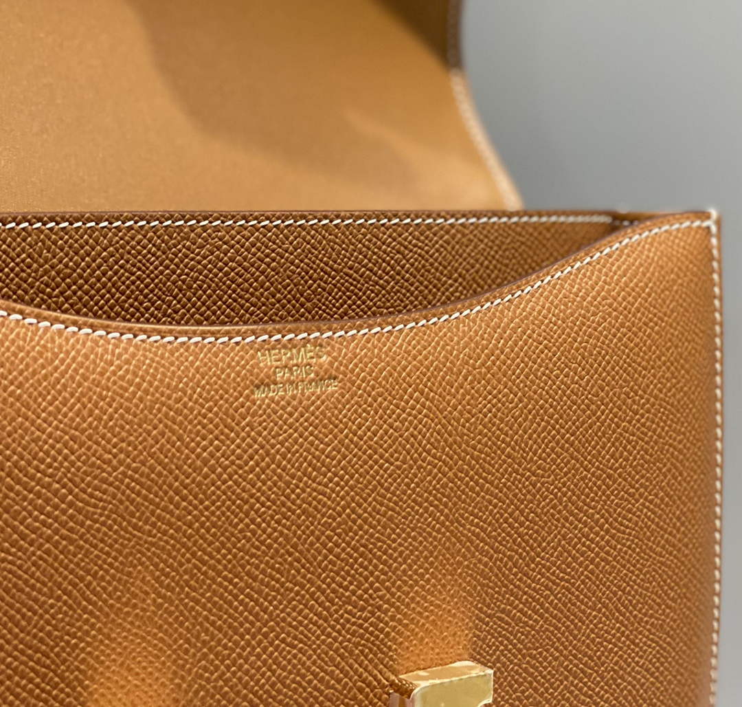 Hermes Constance 23 Box Epsom Leather Brown Gold H082908