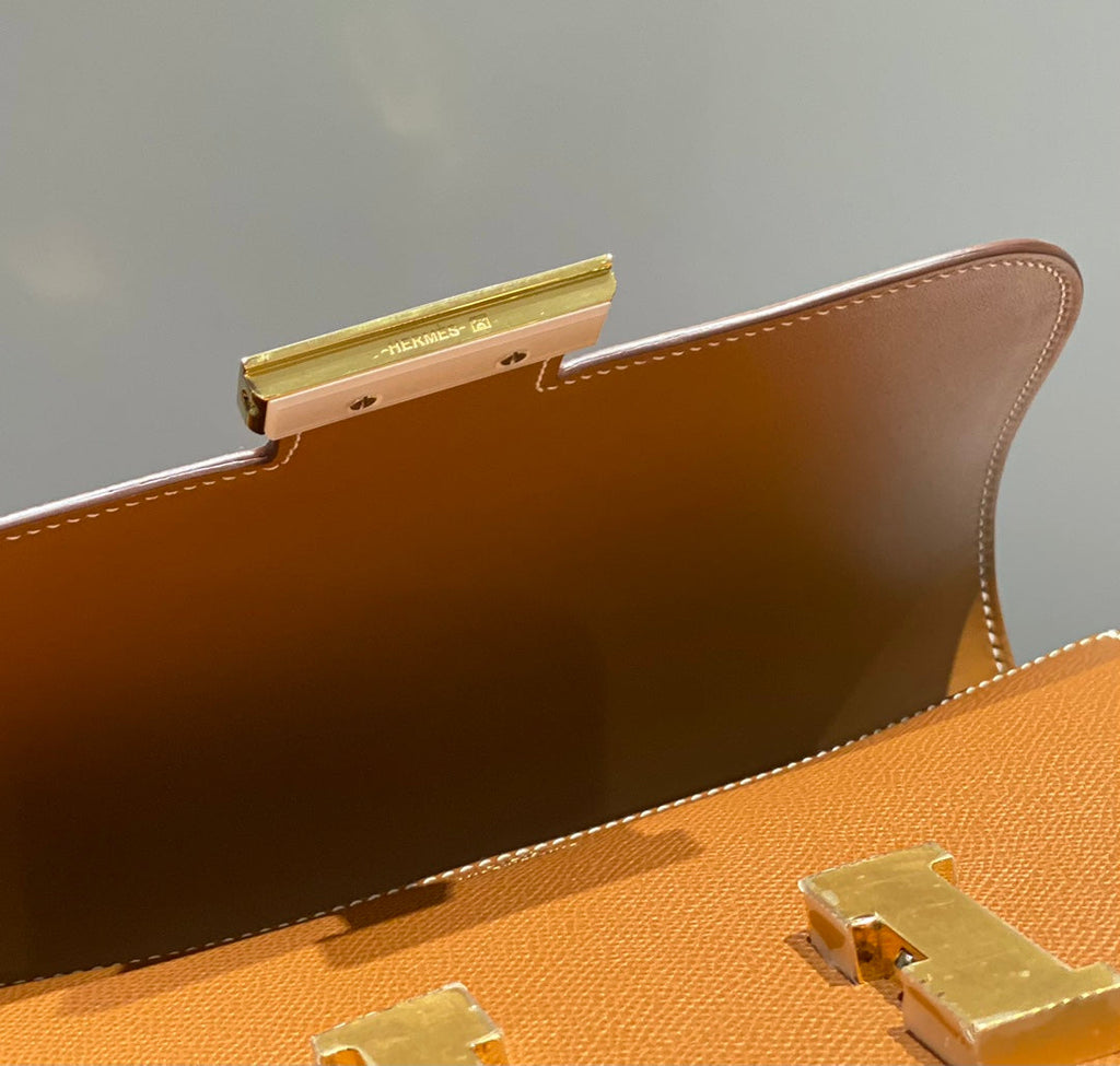 Hermes Constance 23 Box Epsom Leather Brown Gold H082908