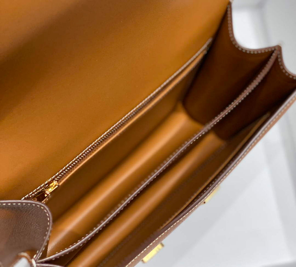 Hermes Constance 23 Box Epsom Leather Brown Gold H082908