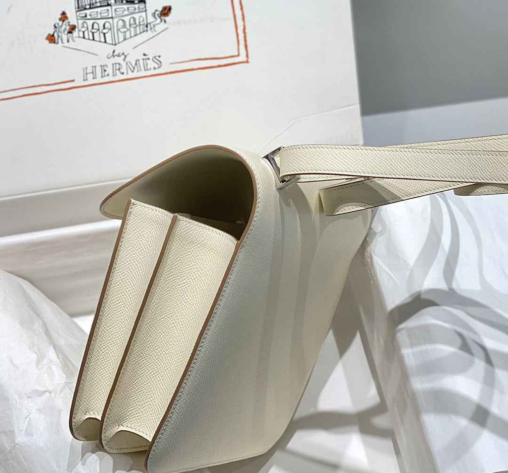 Hermes Constance 23 Box Epsom Leather Beige Silver H082910