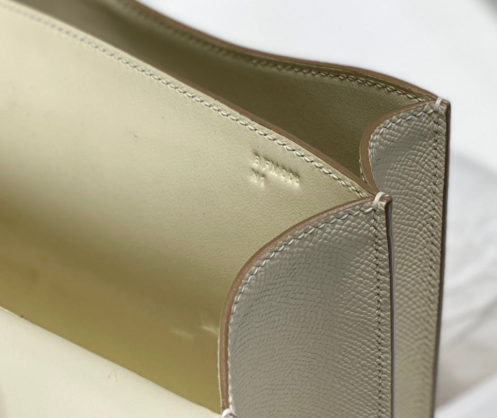 Hermes Constance 23 Box Epsom Leather Beige Silver H082910