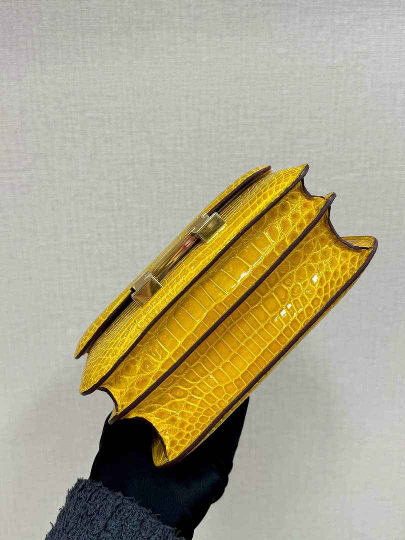Hermes Constance Crocodile Leather Yellow Gold H282264