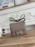Hermes Constance Epsom Leather 19cm Gray Silver H082204