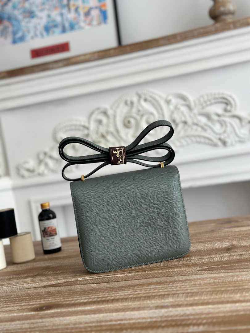 Hermes Constance Epsom Leather 19cm Green Gold H082207
