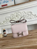 Hermes Constance Epsom Leather 19cm Light Pink Silver H082214