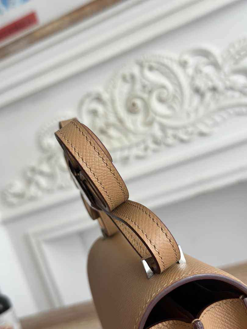 Hermes Constance Epsom Leather 19cm Tan Silver H082218