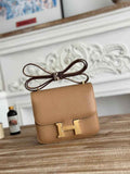 Hermes Constance Epsom Leather 19cm Tan Gold H082219