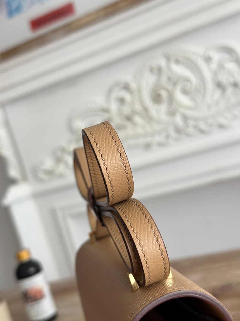 Hermes Constance Epsom Leather 19cm Tan Gold H082219