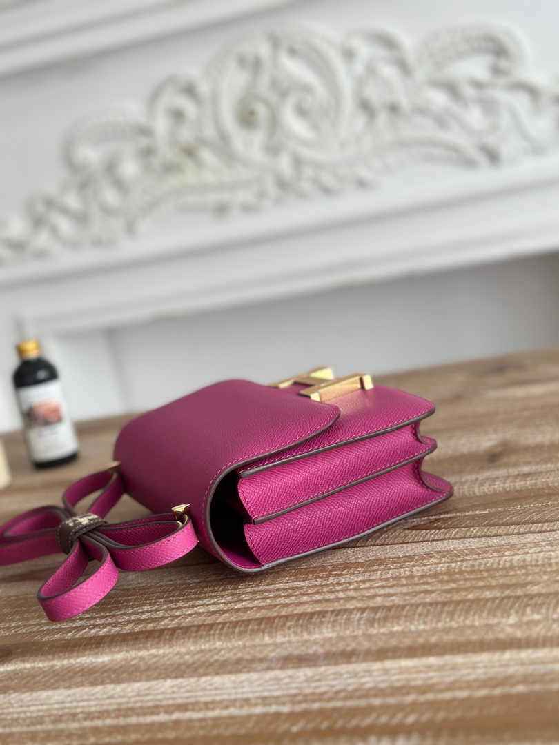 Hermes Constance Epsom Leather 19cm Purple Gold H082221