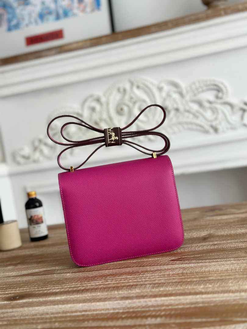 Hermes Constance Epsom Leather 19cm Purple Gold H082221