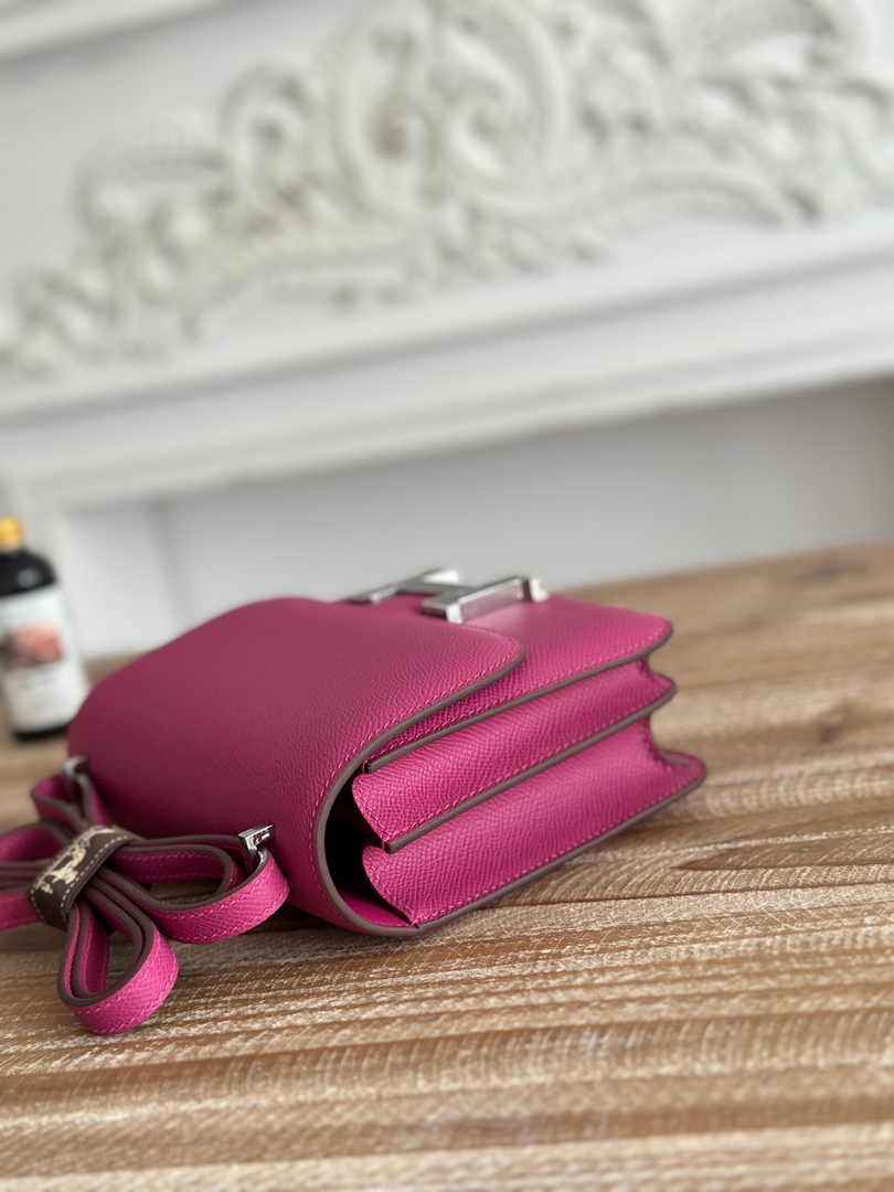 Hermes Constance Epsom Leather 19cm Purple Silver H082220