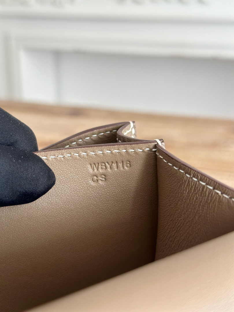 Hermes Constance Epsom Leather 19cm Dark Gray Gold H082229