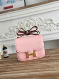 Hermes Constance Epsom Leather 19cm Light Pink Gold H082225