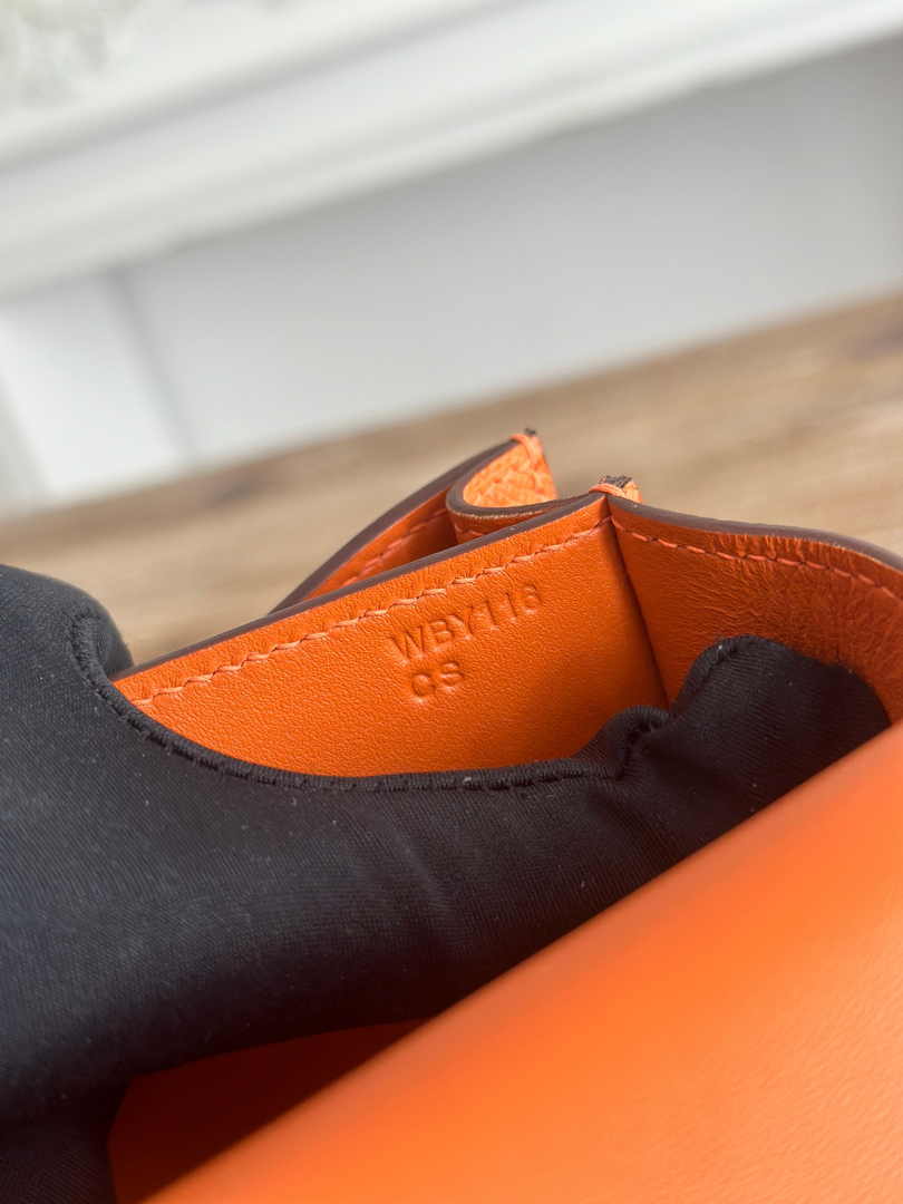 Hermes Constance Epsom Leather 19cm Orange Gold H082230